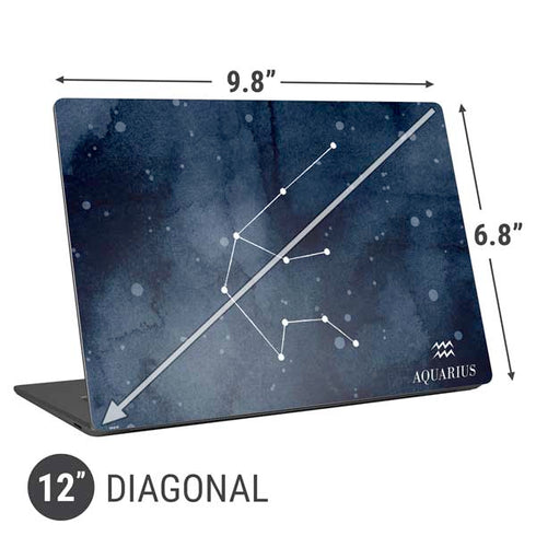 Aquarius Constellation Universal Laptop 12in (9.8 x 6.8in) Skin